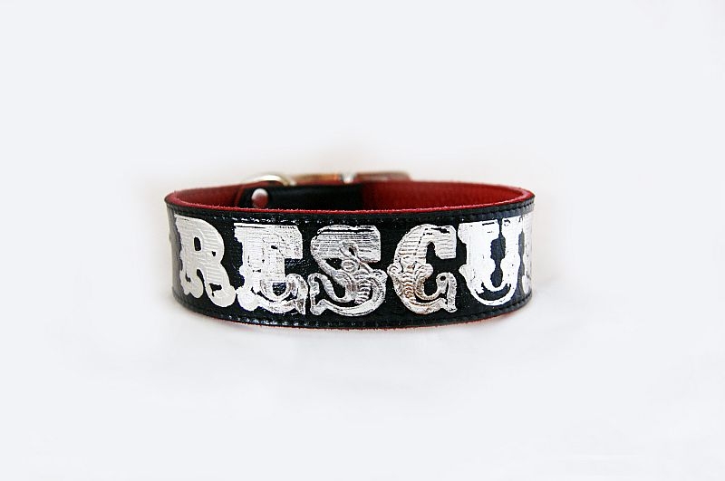 Heroes and Tails Rescue Silver Foil Collar